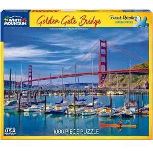 White Mountain Golden Gate Bridge 1000 Piece Puzzle #1399 dated 2018